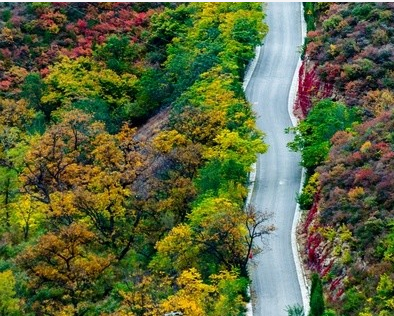 昌平十三陵的道路是骑友的经典路线之一,2014年北京十大乡村路之一